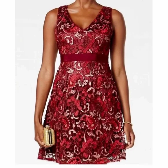 white christmas dresses Adrianna Papell main image 0